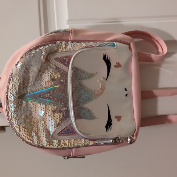 Girls OMG accessories sequined unicorn backpack - Picture 2 of 6